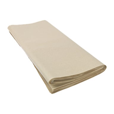 Siististi järjestetty pino Hard Head Tissue -paperia 150 pakkauksesta, ja arkit kerrostettuina kääreitä tai pakkaamista varten.