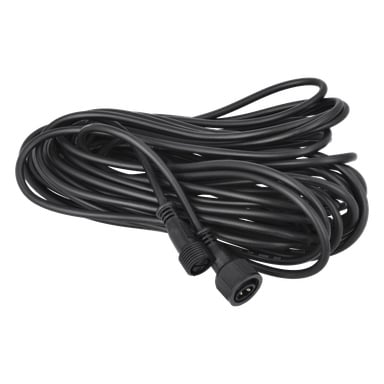 Das Anslut Extension Cord Connectable System verfügt über ein langes, schwarzes, flexibles isoliertes Kabel, das mit einem männlichen und einem weiblichen zylindrischen Stecker vorne aufgewickelt ist.