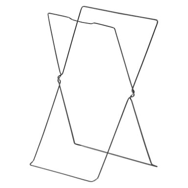Hard Head -säkkipidikkeessä on tyylikäs, geometrinen muotoilu, joka on tehty ohuista metallitangoista. Tämä kannettava, taittuva kehys on ihanteellinen säkkien tai laukkujen turvalliseen pitämiseen.