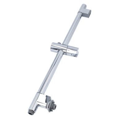Dusjbar dusjkabin med kromfinish, justerbar holder og endefester.