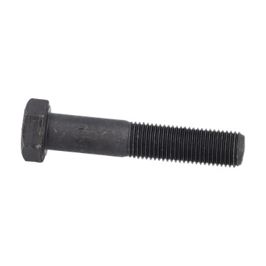 Zbliżenie kosiarki Knife Bolt, ukazujące jej metalową sześciokątną głowicę i częściowo gwintowany trzon.
