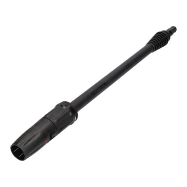 Sprunt Nozzle/Lance högtryckstvätt har en svart spraylans med ett räfflat handtag i ena änden och munstycke i den andra.