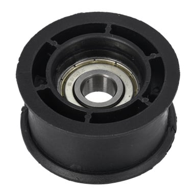 Närbild av ett svart gummi- och metalllager märkt "6201Z", som används i Tension Pulley Dia. 48 Blower för mekaniskt eller bilbaserat bruk.