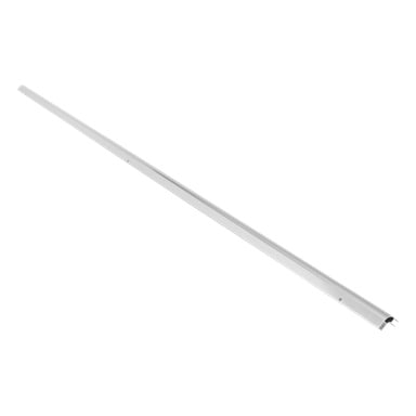 Al Strip Glss Wall 13/12 195Cm är en smal, böjd metallremsa med små hål längs hela sin längd.