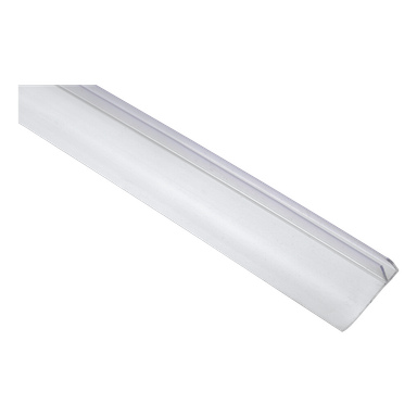 Klar plast- eller akryllist på 192 cm rät vinkel för att skydda vägghörn mot stötar och skador.