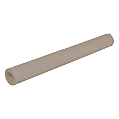 En stor, tätt valsad cylinder av Hard Head Floor-skyddspapper visas från sidan, med "Hard Head Floor-skyddspapper" tydligt synligt på produkten.