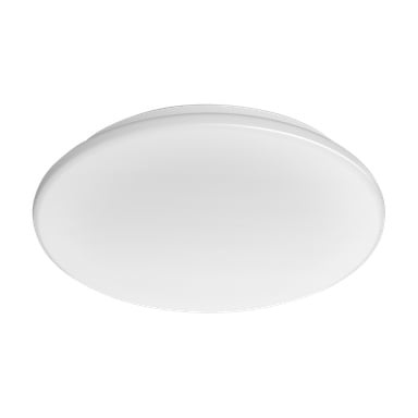Philips Ceiling LED charakteryzuje się okrągłą, białą, wpuszczaną konstrukcją z gładką, delikatnie wypukłą powierzchnią.