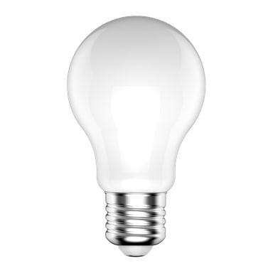 En dimbar Anslut LED-lampa med en standard silverskruvsockel visas.