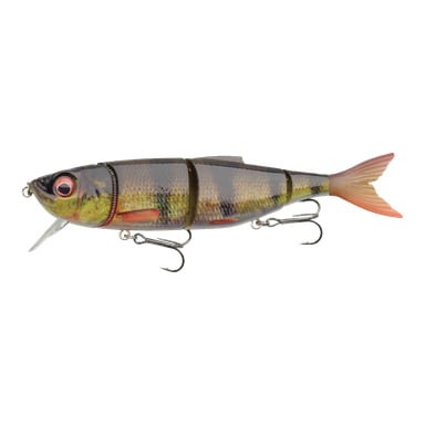 Savage Gear Jig 4Play V2 Liplure Slow Float, Perch to realistyczna przynęta z przegubami z dwoma haczykami trójkrawowymi i przezroczystą przednią wargą.