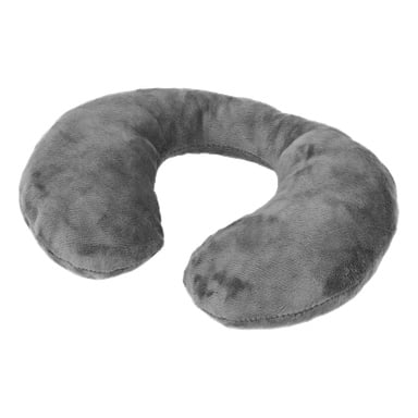 Hamron Neck Cushion for Children er en grå, myk U-formet pute som gir myk nakkestøtte for barn under reise.