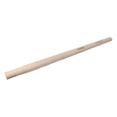 En trädidgeridoo med slät yta, avsmalnande kropp, små hål i ena änden och "DIDGERIDOO" stämplat på sidan.