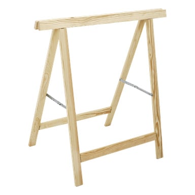En träsåg med metallstöd.