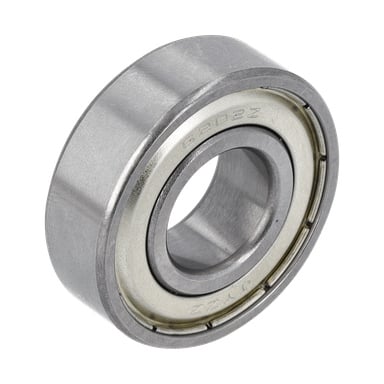 Närbild av en lagerhydroforpump med en polerad cylindrisk metallkropp, som visar släta ytor och exponerade inre och yttre ringar.