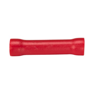 Zbliżenie czerwonego, cylindrycznego zacisku Hamron ze 10-packa.
