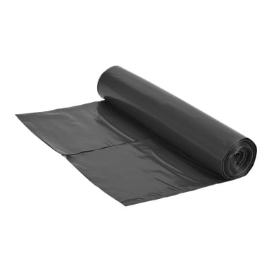 En delvis utrullad rulle av No brand EMW Waste bag 10 pack visar flera släta, blanka svarta soppåsar.