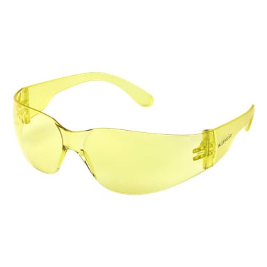 Bluewear Cobra-skyddsglasögon med gula, enstyckade linser.