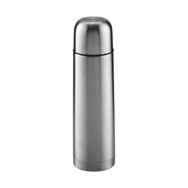 En Kayoba Vacuum Flask med en glänsande metallisk yta står upprätt.