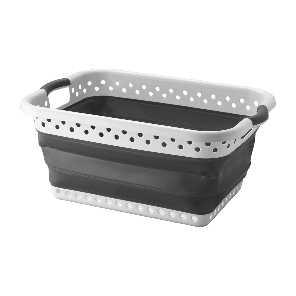 Sammenleggbar skittentøyskurv 30 l