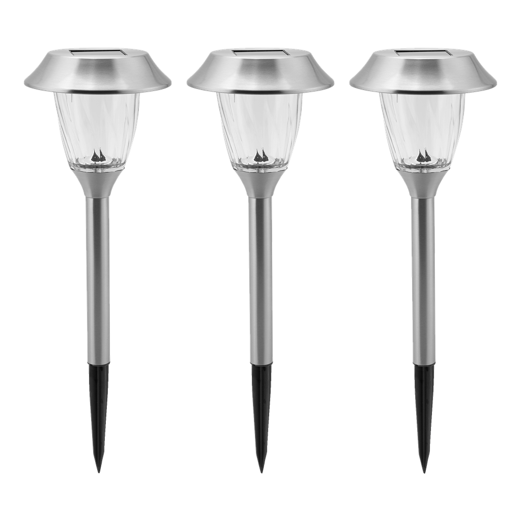 Anslut Solcellebelysning LED 3-pk