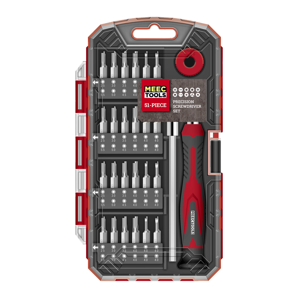Meec Tools Ruuvimeisselisetti 51 osaa