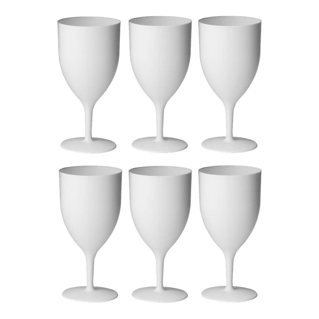Menuett Kunststoff-Weingläser 6 Stk.