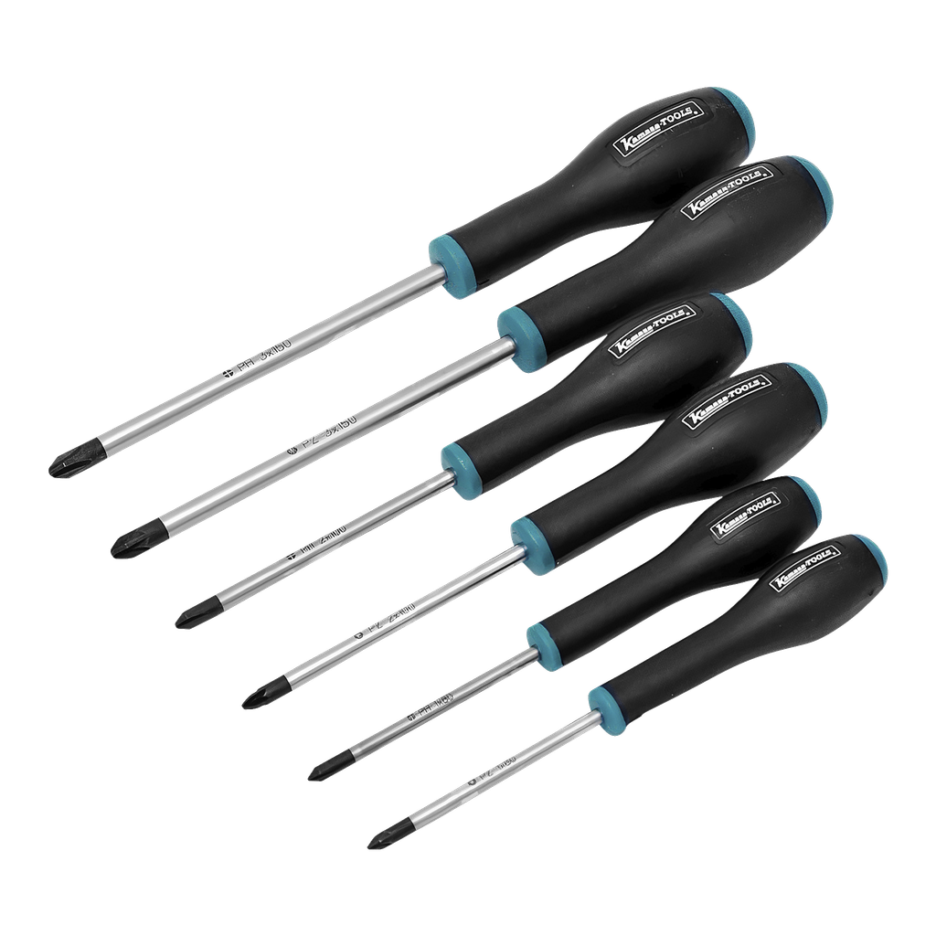 Kamasa Tools Skruvmejselsats 6 delar