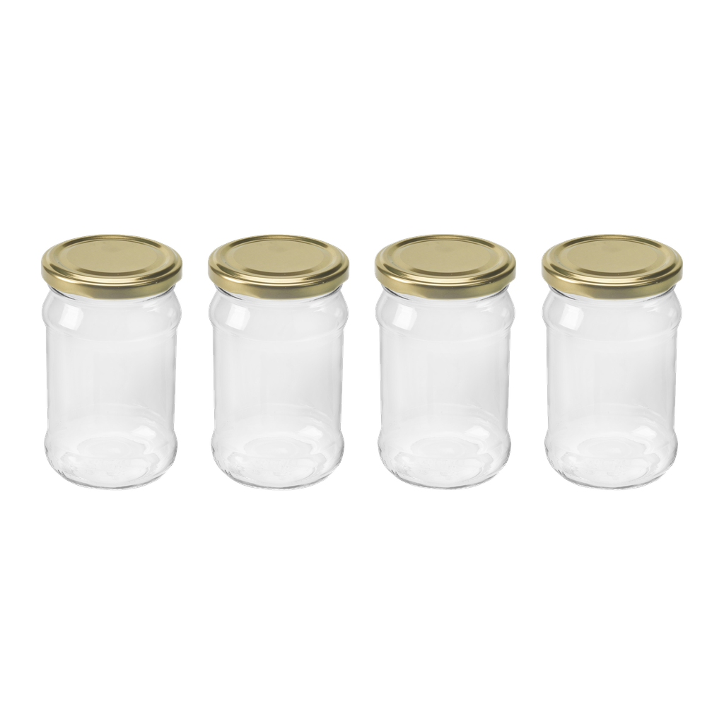 Menuett Glasskrukker med skrulokk 4-pk