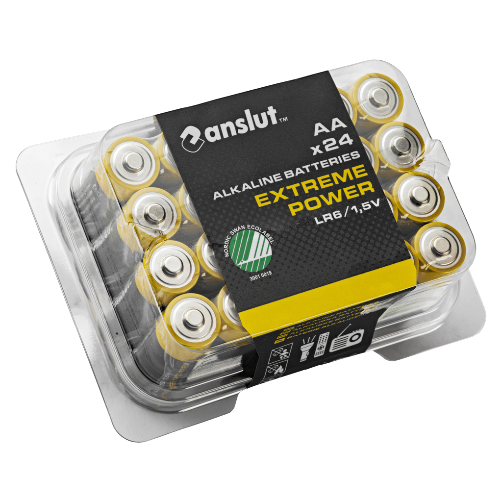 Anslut AA-batterier 24-pk