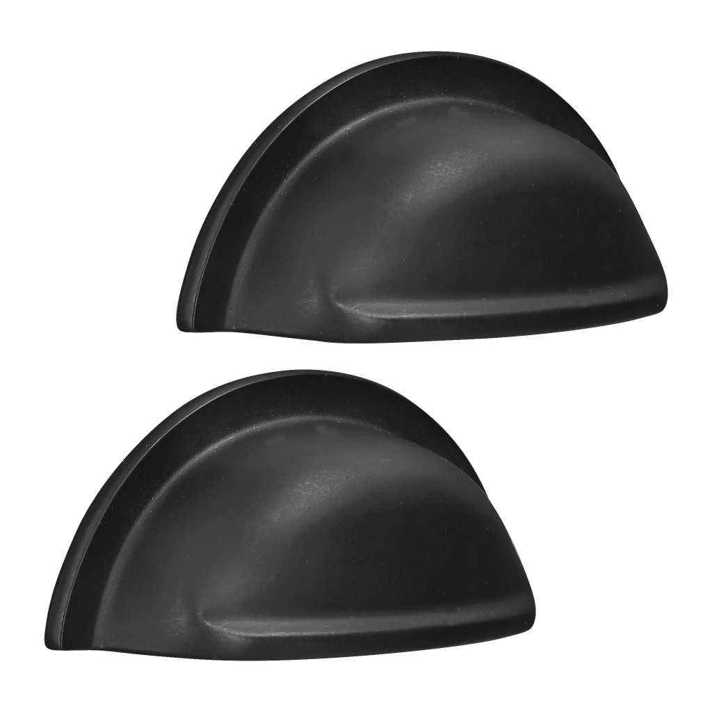 Hard Head Skålhåndtak, svart 2-pk