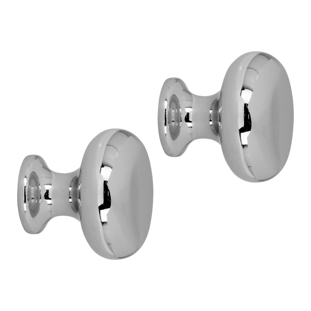 Hard Head Chrom-Möbelknöpfe 2 Stk.