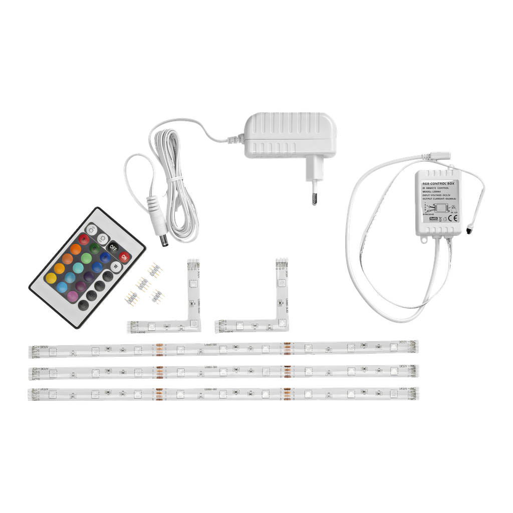 Anslut RGB-lister LED 3-pk