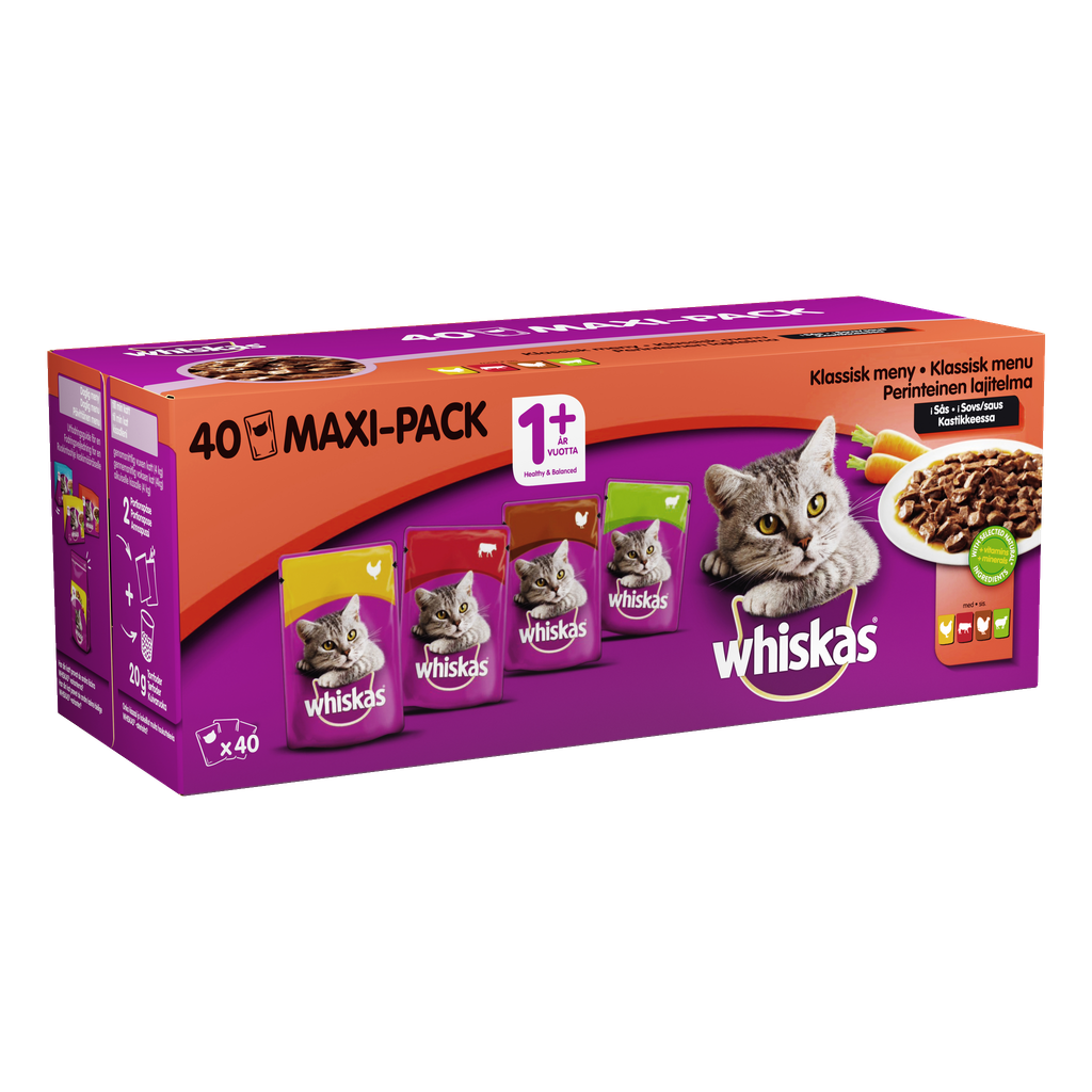 Whiskas Kattmat 40-pk