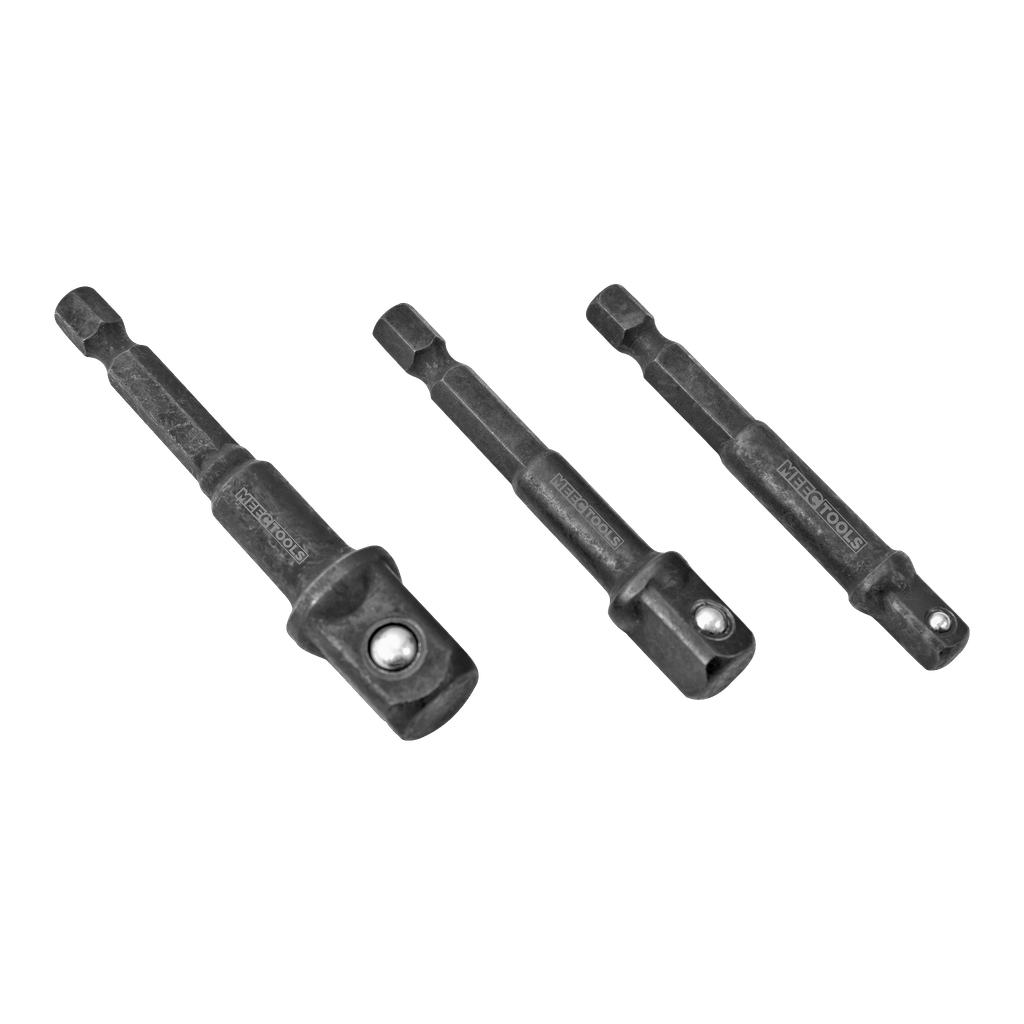 Meec Tools Pipeadapter til skrutrekker 3 deler