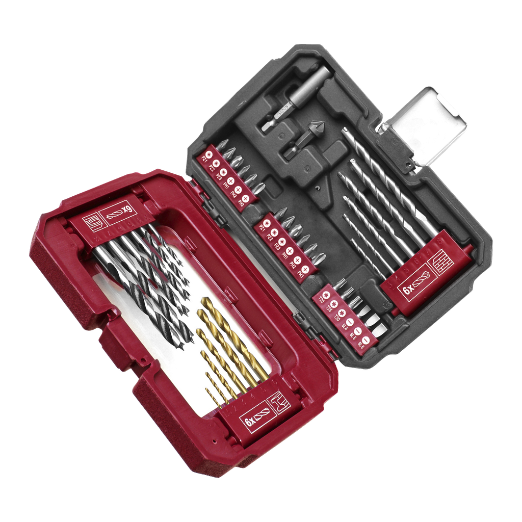 Meec Tools Bor- og bitssett 35 deler
