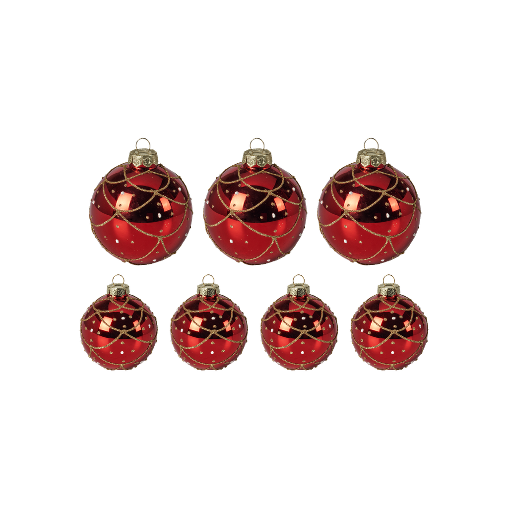 Menuett Julgranskulor 7-pk