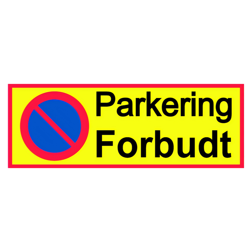 Dekalstajling Parkeringsskilt