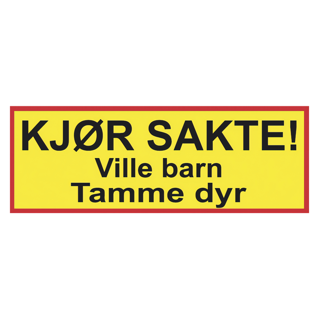 Dekalstajling Skilt