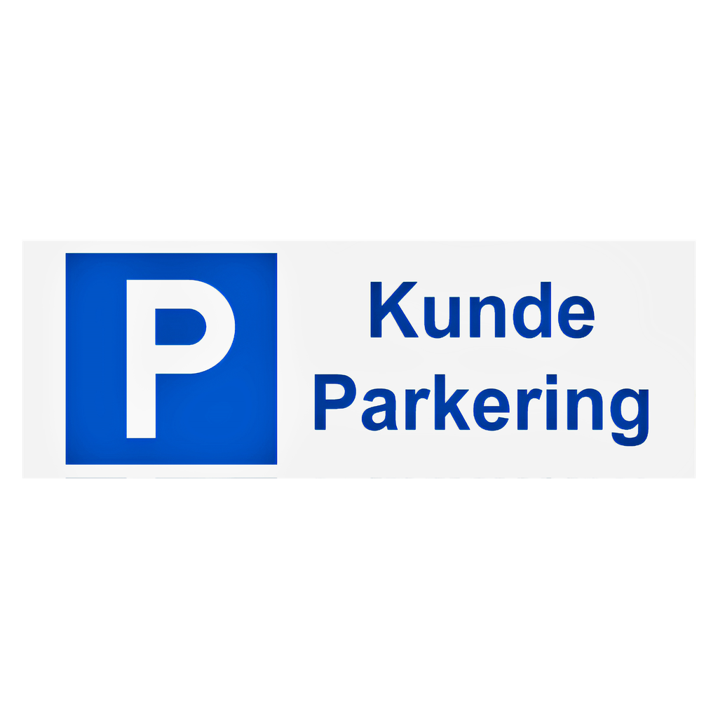 Dekalstajling Parkeringsskilt