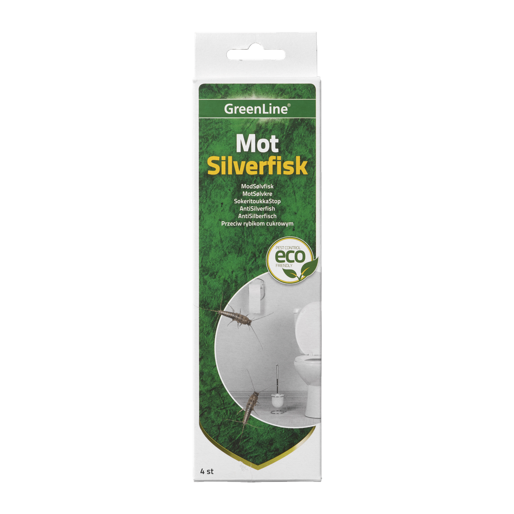 GreenLine Limfälla mot silverfiskar 4-pk