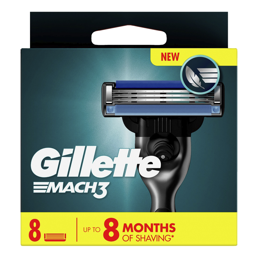 Gillette Partaterät 8 kpl