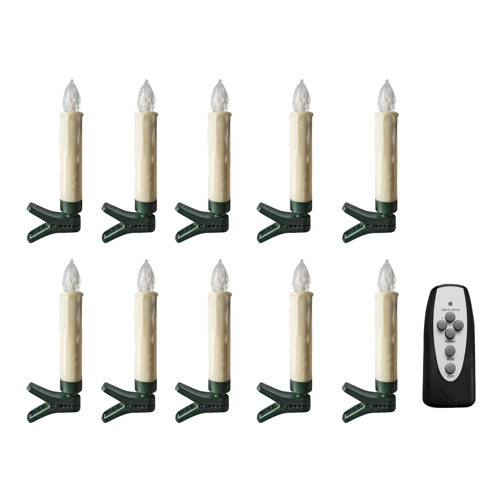 EKVIP Batteridrevet juletrebelysning LED 10-pk
