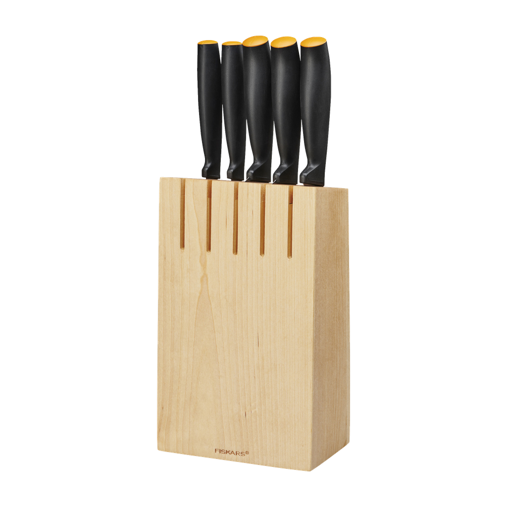 Fiskars Knivar + knivblock 6 delar