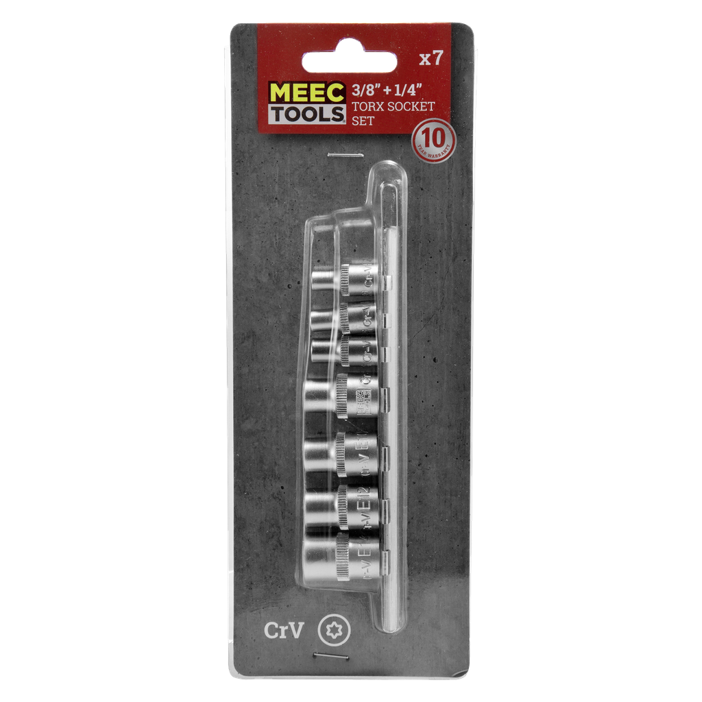 Meec Tools Torx-Nussensatz 7-teilig