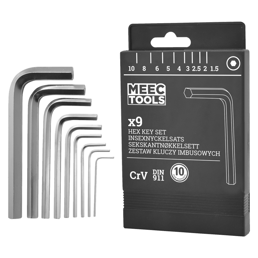 Meec Tools Kuusiokoloavainsarja 9 osaa