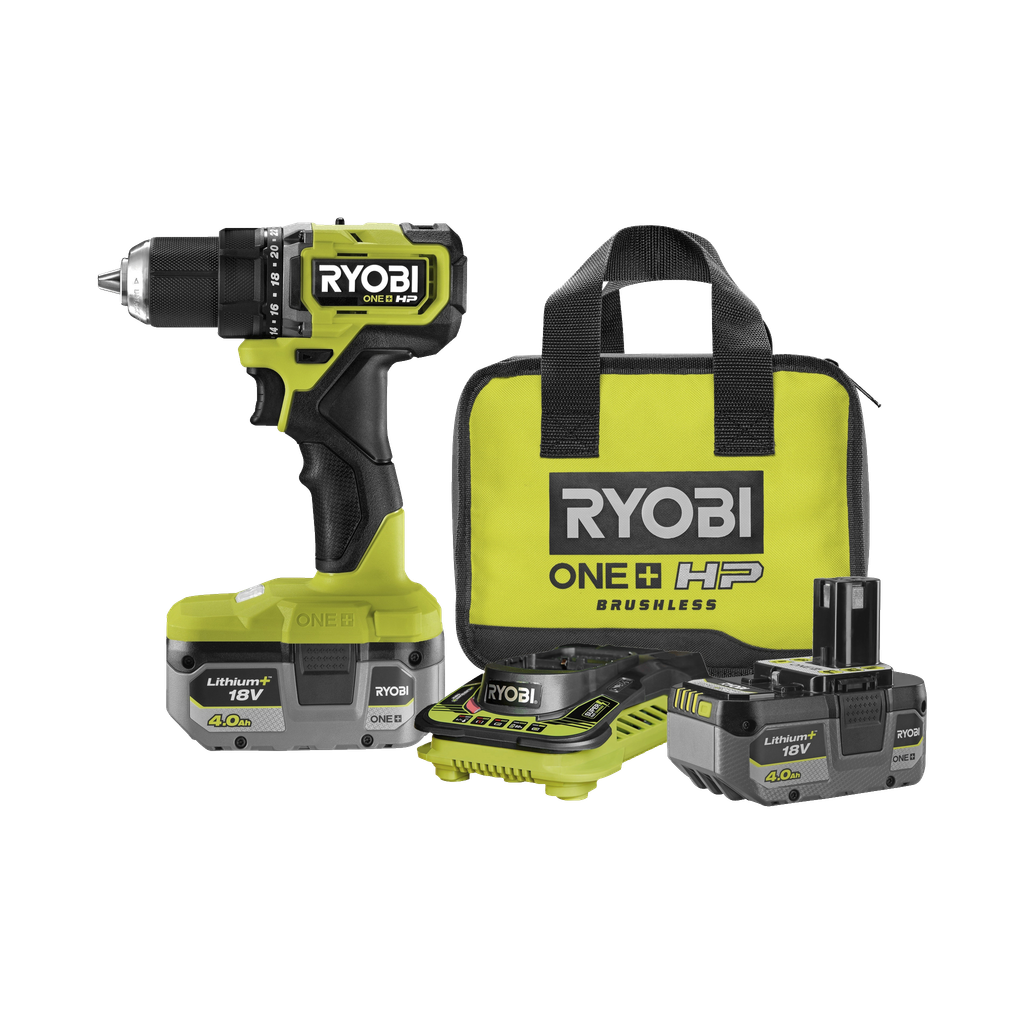 Ryobi ONE+ HP Drill med to batterier