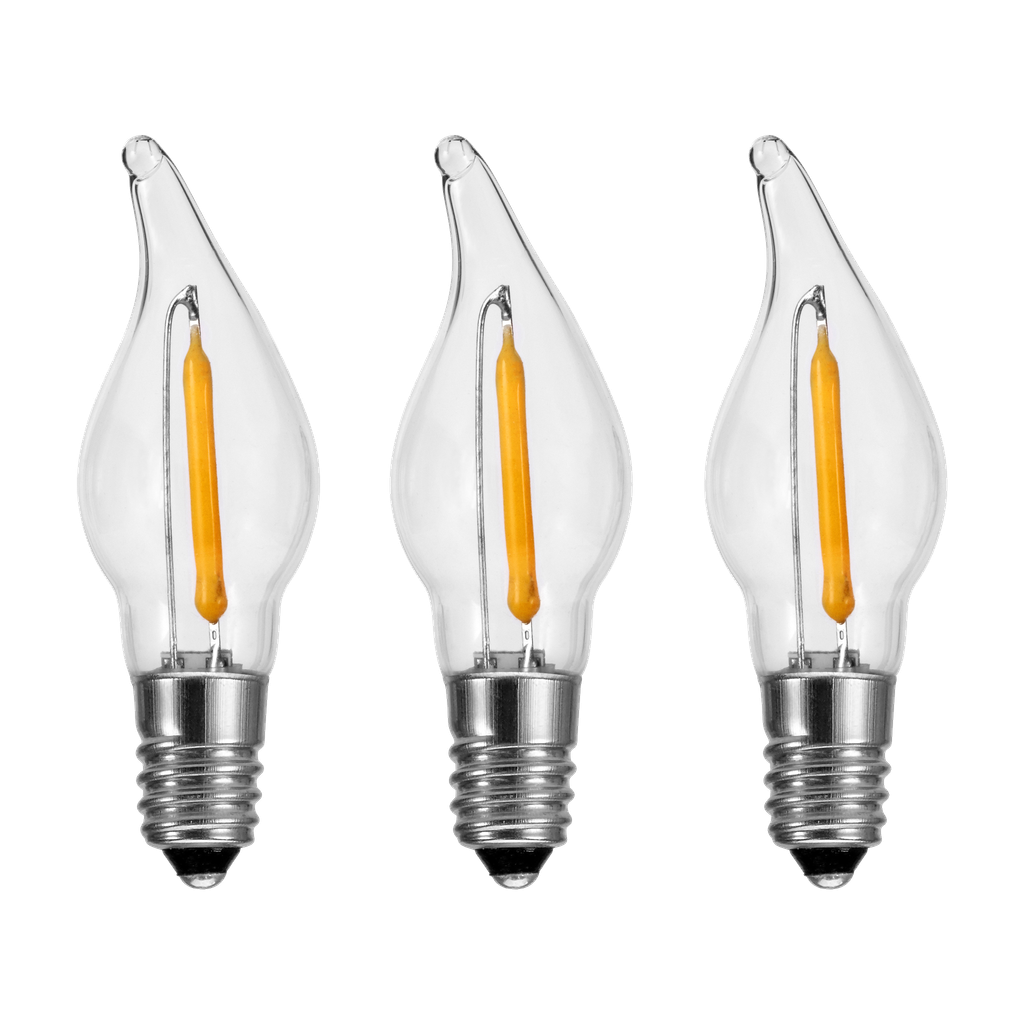 EKVIP LED-varalamput adventtikynttilänjalkaan 3 kpl