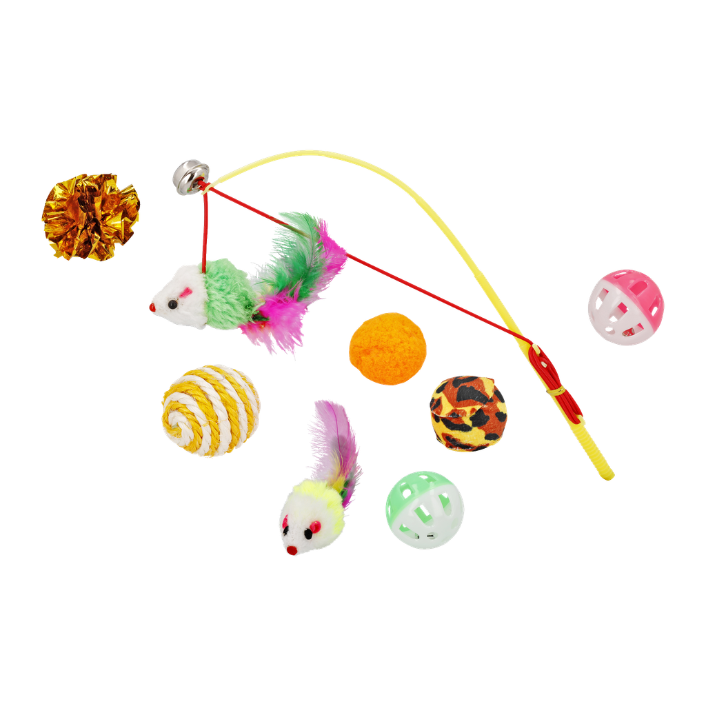 Kayoba Katzenspielzeug-Set 10-teilig
