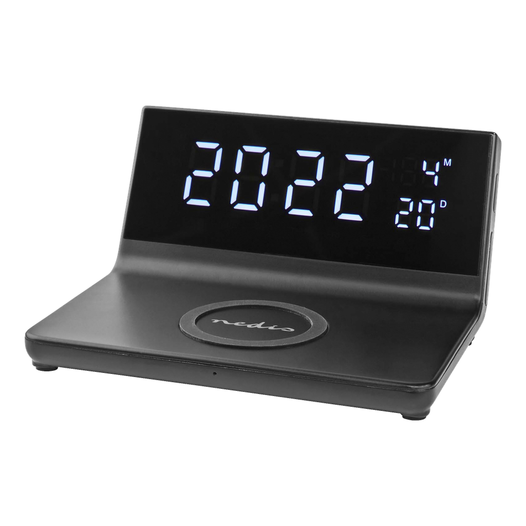 Nedis Wecker mit Qi-Ladestation 3-in-1