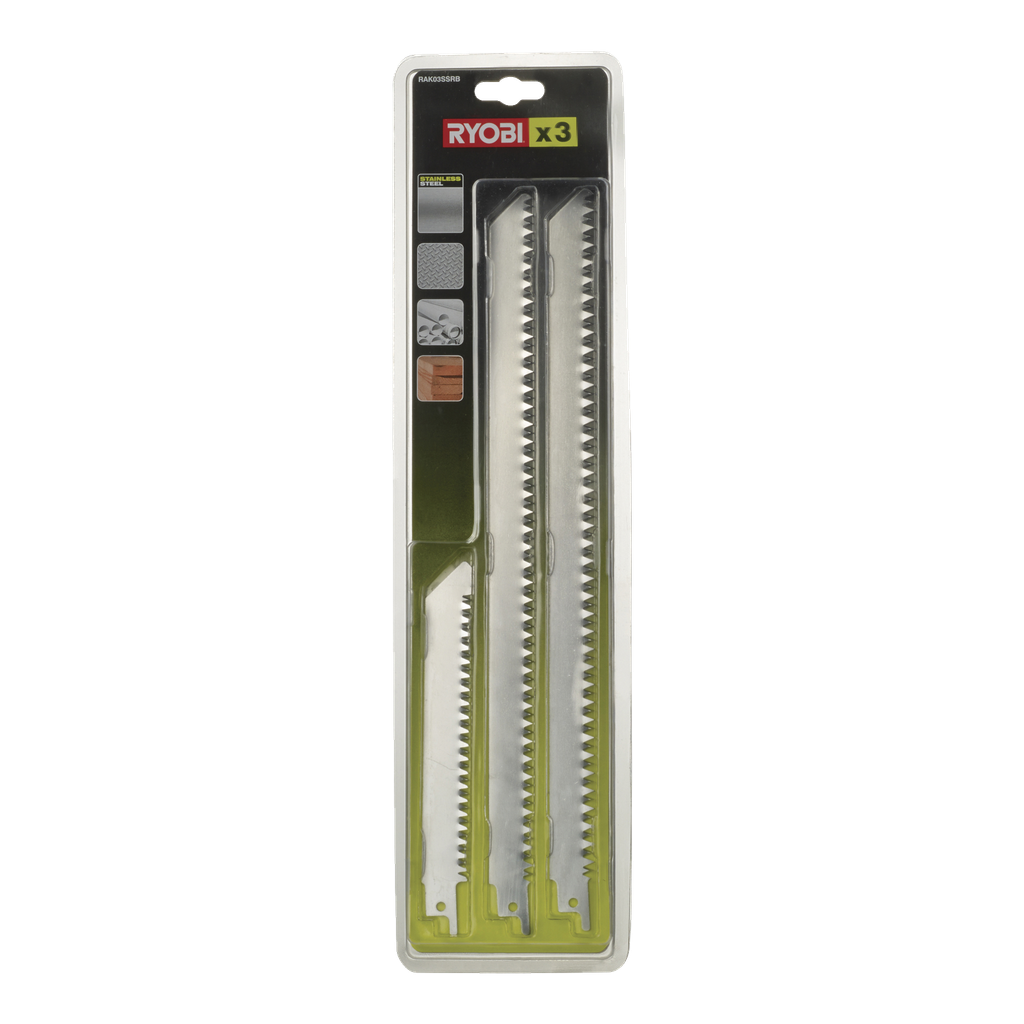 Ryobi Bajonettsagbladsett 3 deler