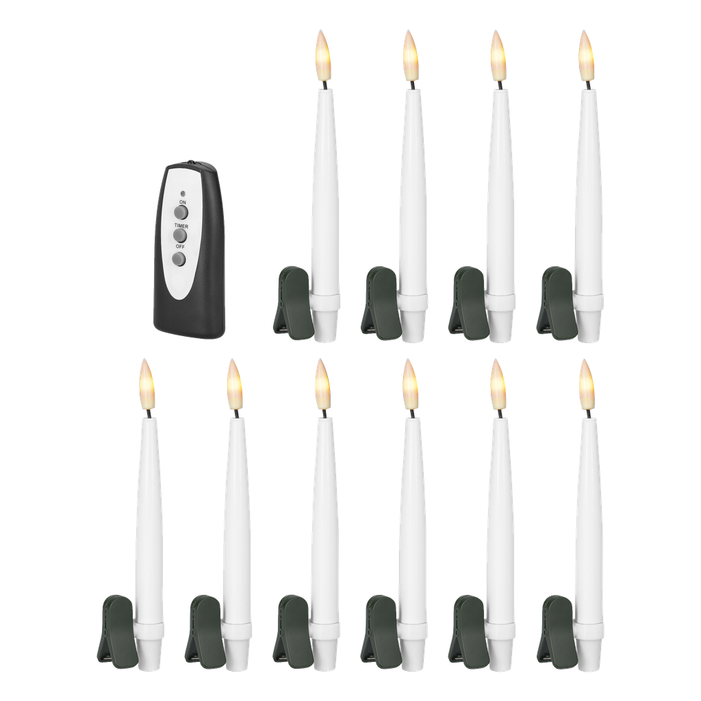 EKVIP Batteridrevet juletrebelysning LED 10-pk